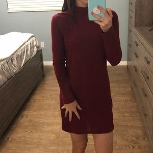 Ruby Red Sweater Dress